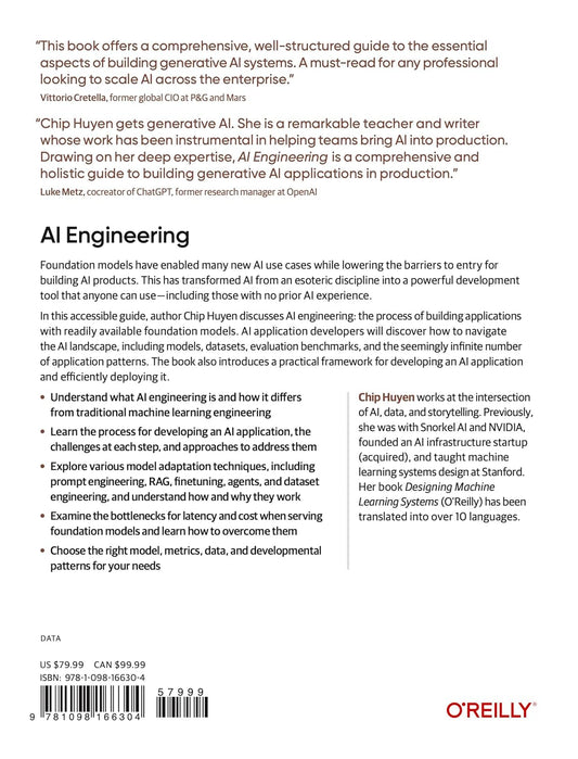 AI Engineering : Building Applications with Foundation Models by Chip Huyen
