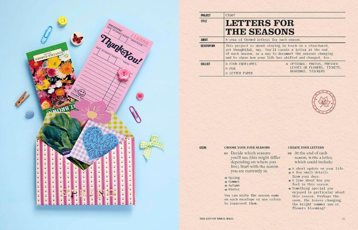The Art of Snail Mail: 20 Mail Art Projects for Crafting Connection by Martina Calvi