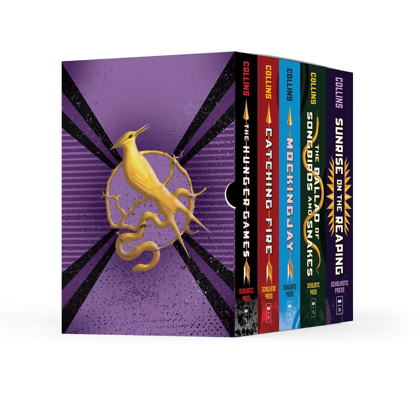Hunger Games 5-Book Hardcover Box Set (The Hunger Games, Catching Fire, Mockingjay, The Ballad of Songbirds and Snakes, Sunrise on the Reaping) [Hardcover] by Suzanne Collins